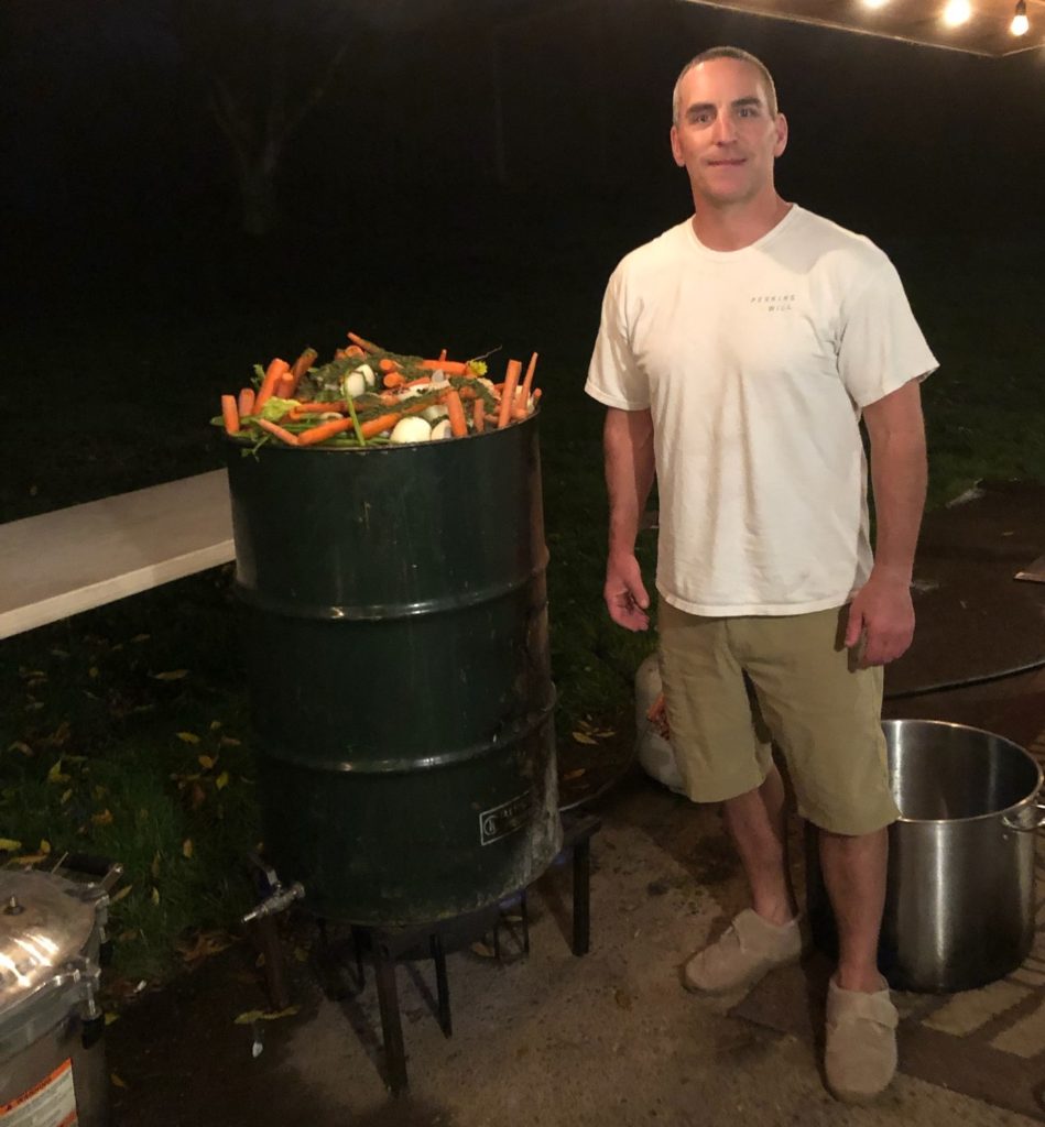 Greg just starting a batch of bone broth