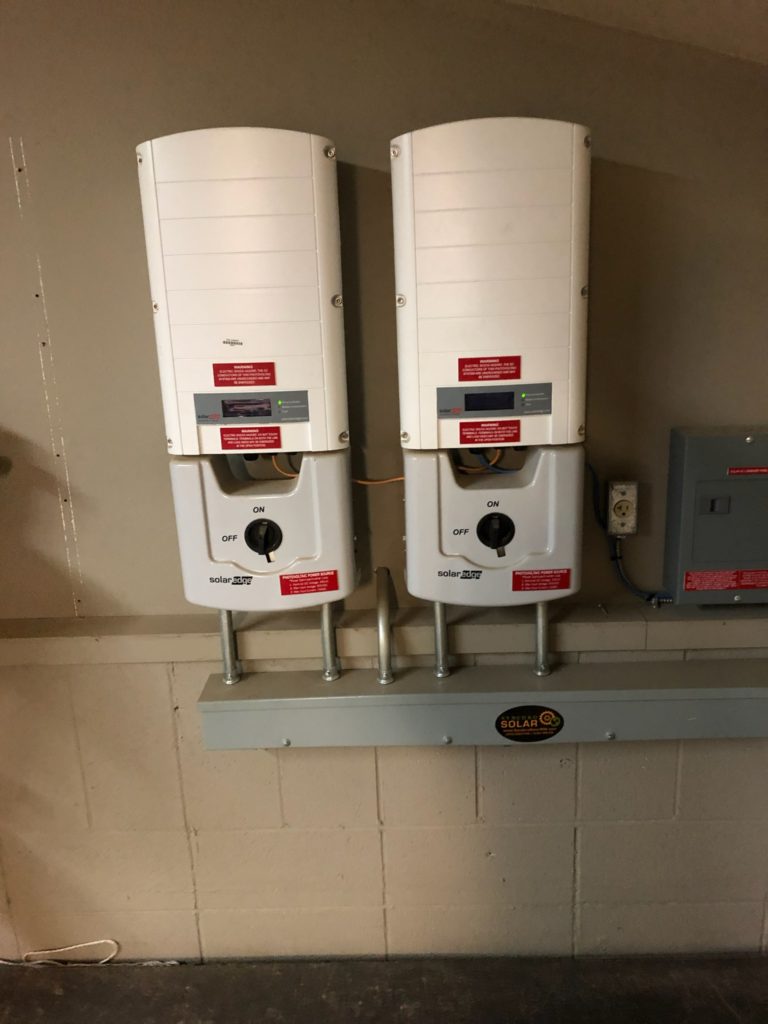 Two inverters that are part of the system